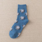 New Cute Cartoon Dog Middle Tube Socks Creative Female Socks Warm Socks Teddy Pomeranian Cotton Socks Stylish Unisex Short Ankle Socks For Men And Women Stevvex