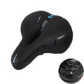 Breathable Leather Bicycle Saddle Cushion Comfortable Anti Slip And Weat Road Bike Sponge Filled Shockproof Bike Seat For Men Women Memory Foam Soft Bicycle Seats Cushion Dual Shock Absorbing Wide Bicycle Seat Replacement For Mountain Bike Road Bike Stevvex