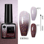 Luxury Modern Elegant Colorful Diamond Gel Nail Polish UV Temperature Color Changing Elegant Fashion Rainbow Colors For Womens Stevvex