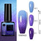 Luxury Modern Elegant Colorful Diamond Gel Nail Polish UV Temperature Color Changing Elegant Fashion Rainbow Colors For Womens Stevvex