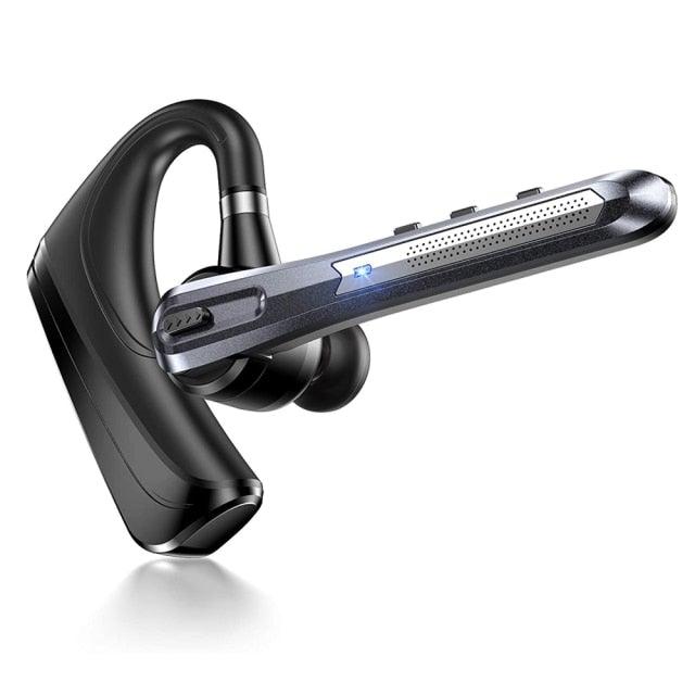 Comfortable Bluetooth Earpiece Wireless Earphone Bluetooth 5.0 Handsfree Earpiece Noise Cancelling HiFi Headset With Dual HD Mic For All Smart Phones Ear Wireless Bluetooth Sport Lightweight Headphones With Case Standby Time For Business Workout Driving Stevvex