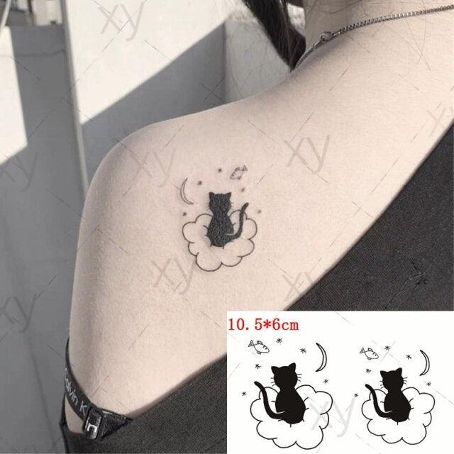 Waterproof Temporary Tattoo Lavender Stickers Butterfly Flower Luxury Small Tattoo For Body Arm Stevvex