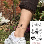 Waterproof Temporary Tattoo Lavender Stickers Butterfly Flower Luxury Small Tattoo For Body Arm Stevvex