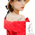 Waterproof Temporary Tattoo Lavender Stickers Butterfly Flower Luxury Small Tattoo For Body Arm Stevvex