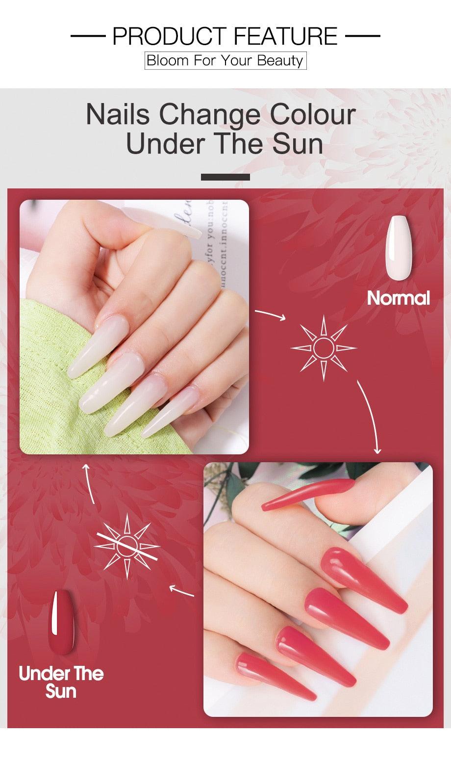 New Popular Nail Polish Gel 15ml UV Nail Extension Gel Permanent Nail Art Manicure Design Fashion Gel For Womens Stevvex