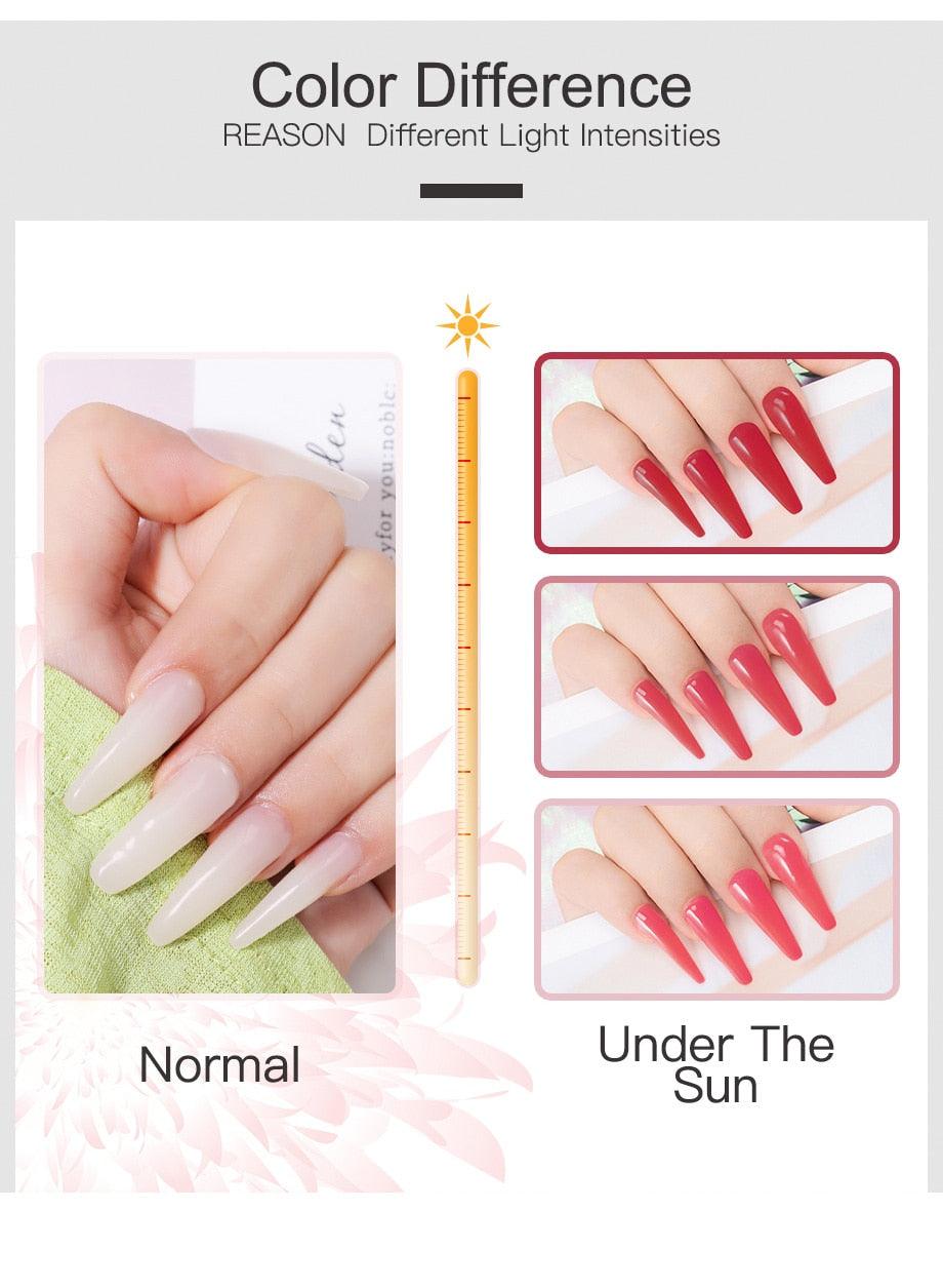 New Popular Nail Polish Gel 15ml UV Nail Extension Gel Permanent Nail Art Manicure Design Fashion Gel For Womens Stevvex