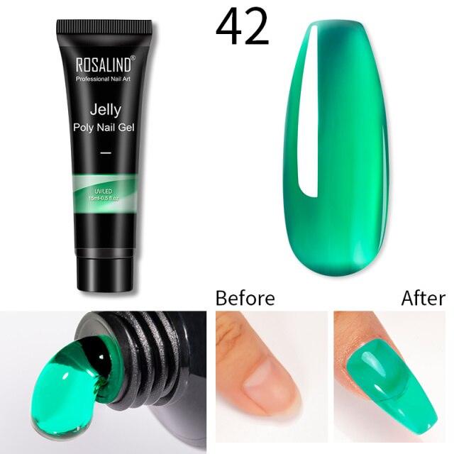 New Popular Nail Polish Gel 15ml UV Nail Extension Gel Permanent Nail Art Manicure Design Fashion Gel For Womens Stevvex