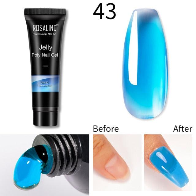 New Popular Nail Polish Gel 15ml UV Nail Extension Gel Permanent Nail Art Manicure Design Fashion Gel For Womens Stevvex