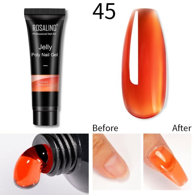 New Popular Nail Polish Gel 15ml UV Nail Extension Gel Permanent Nail Art Manicure Design Fashion Gel For Womens Stevvex