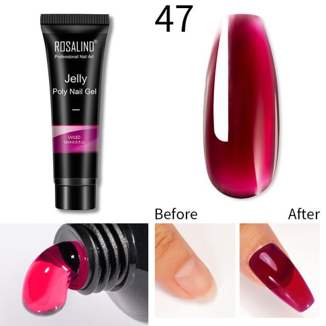 New Popular Nail Polish Gel 15ml UV Nail Extension Gel Permanent Nail Art Manicure Design Fashion Gel For Womens Stevvex