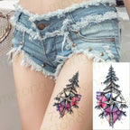 3D Butterfly Waterproof Temporary Tattoo Sticker Snake Flowers Elegant Small Popular Tattoo For Womens Mens Stevvex
