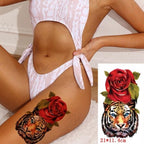 3D Butterfly Waterproof Temporary Tattoo Sticker Snake Flowers Elegant Small Popular Tattoo For Womens Mens Stevvex