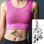 3D Butterfly Waterproof Temporary Tattoo Sticker Snake Flowers Elegant Small Popular Tattoo For Womens Mens Stevvex