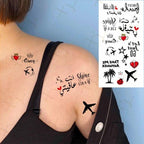 3D Butterfly Waterproof Temporary Tattoo Sticker Snake Flowers Elegant Small Popular Tattoo For Womens Mens Stevvex
