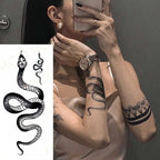 3D Butterfly Waterproof Temporary Tattoo Sticker Snake Flowers Elegant Small Popular Tattoo For Womens Mens Stevvex