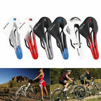 Bicycle Soft Thick Saddle Mountain Road Bike Wide Seat Cushion Road Bike Carbon Saddle Comfort Bike Saddle Ergonomic Waterproof Bicycle Seat For Road Bike Mountain Bike Seats Stevvex
