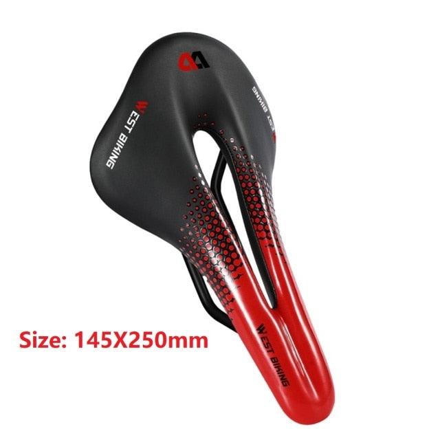 Bicycle Soft Thick Saddle Mountain Road Bike Wide Seat Cushion Road Bike Carbon Saddle Comfort Bike Saddle Ergonomic Waterproof Bicycle Seat For Road Bike Mountain Bike Seats Stevvex