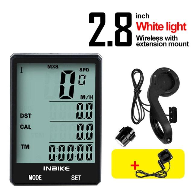 Waterproof Bicycle Computer Wireless And Wired MTB Bike Cycling Odometer Stopwatch Speedometer LED Digital Bicycles Computer Odometer Speedometer Max Distance Time For Trainer Stevvex