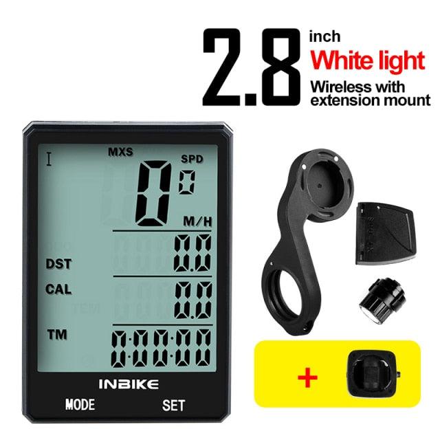 Waterproof Bicycle Computer Wireless And Wired MTB Bike Cycling Odometer Stopwatch Speedometer LED Digital Bicycles Computer Odometer Speedometer Max Distance Time For Trainer Stevvex