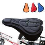Mountain Bike 3D Saddle Cover Thick Breathable Super Soft Bicycle Seat Cushion Silicone Sponge Gel Seat Cover With Gel Padding And Memory Foam Bike Seat Cushion Cover Pad  For Bicycle Seat Saddle Stevvex