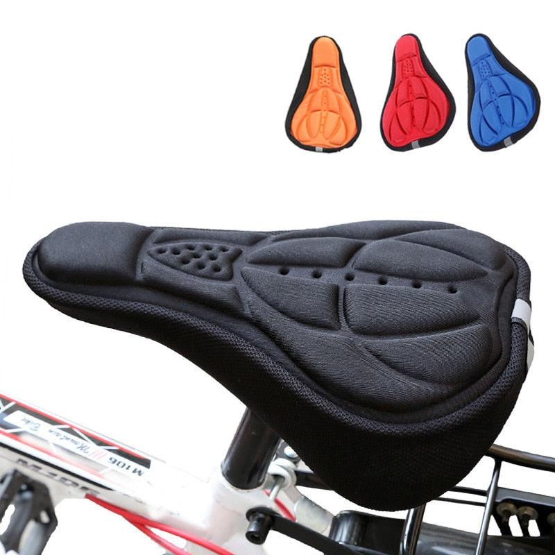 Mountain Bike 3D Saddle Cover Thick Breathable Super Soft Bicycle Seat Cushion Silicone Sponge Gel Seat Cover With Gel Padding And Memory Foam Bike Seat Cushion Cover Pad  For Bicycle Seat Saddle Stevvex