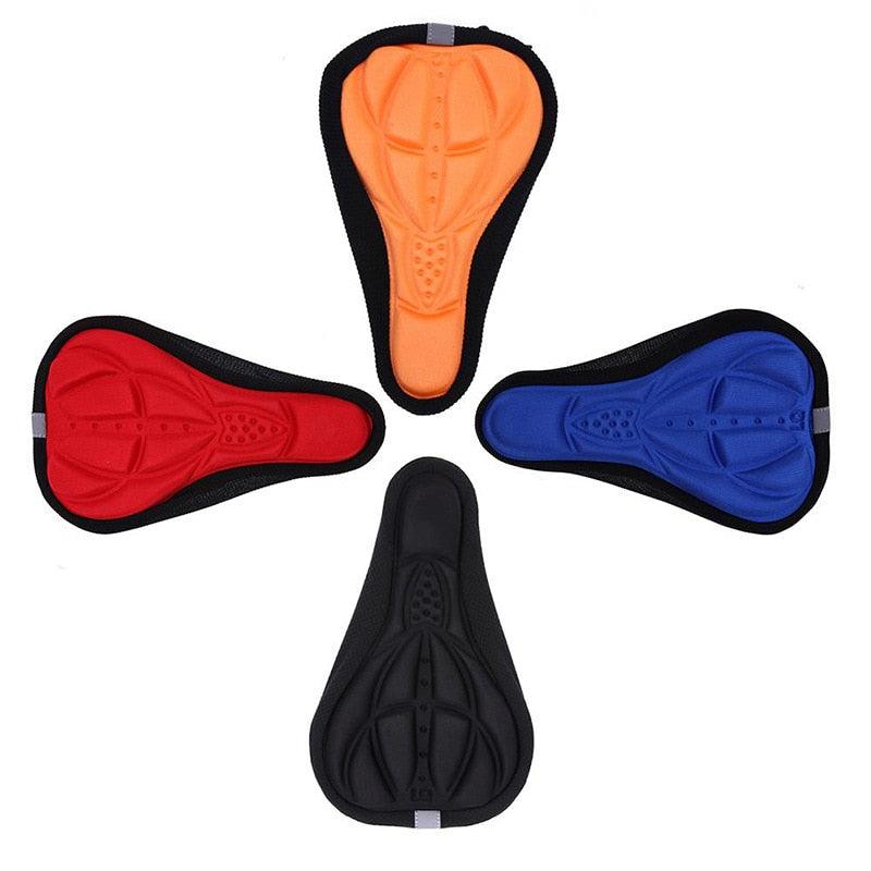 Mountain Bike 3D Saddle Cover Thick Breathable Super Soft Bicycle Seat Cushion Silicone Sponge Gel Seat Cover With Gel Padding And Memory Foam Bike Seat Cushion Cover Pad  For Bicycle Seat Saddle Stevvex