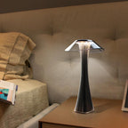 LED Table Lamp USB Charging Dimmable Protection Eyes Smart Touch Switch Bedside Lamps Transparent Crystal Creative Table Light Decorative Table Lamp Cute Study Lamps for Bedroom Décor Stevvex