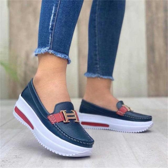 Luxury Spring Comfortable Women's Sneakers Fashion Lace Up Casual Little White Shoes Women Flats Walking Shoes Comfortable Elastic Casual Espadrilles Great Women Gift Stevvex