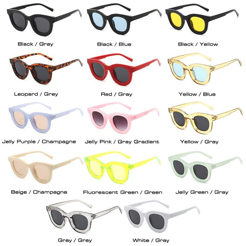 Small Round Women Fashion Sunglasses Popular Style Fashionable Round Shaped Sunglasses Colorful Women Sunglasses Eyewear Summer Shades Stevvex