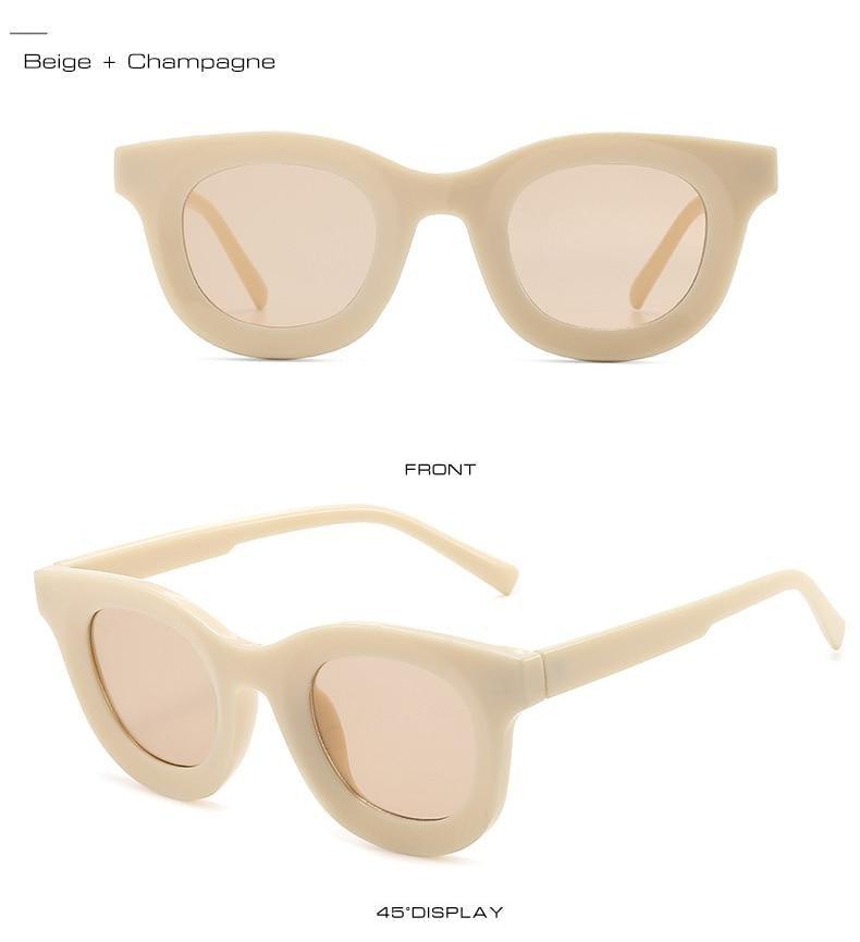 Small Round Women Fashion Sunglasses Popular Style Fashionable Round Shaped Sunglasses Colorful Women Sunglasses Eyewear Summer Shades Stevvex