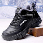 Winter Womens Mens Boots Shoes Plush Warm Sneakers Outdoor Waterproof Ankle Snow Boots Casual Leather Hiking Boots Outdoor Trekking Boot Mid Hiker Boot For Mens Stevvex