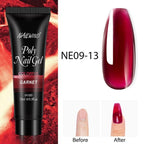 New Poly Nail Polish Gel Extension Glitter Gel Nails Manicure Design UV Reflective Diamond Shine Stevvex