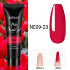 New Poly Nail Polish Gel Extension Glitter Gel Nails Manicure Design UV Reflective Diamond Shine Stevvex