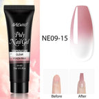 New Poly Nail Polish Gel Extension Glitter Gel Nails Manicure Design UV Reflective Diamond Shine Stevvex