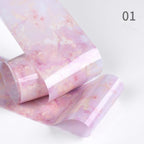 Snake Leopard Nail Foils Marble Nail Art Transfer Sticker Slider Nail Art Decal Manicuring Design Tip Decoration Decal Self-Adhesive 3D Wave Design Decoration for Women Girls Adhesive Striping Tape Nail Art Stickers Metallic Curve Strip Line Nail Decal Stevvex