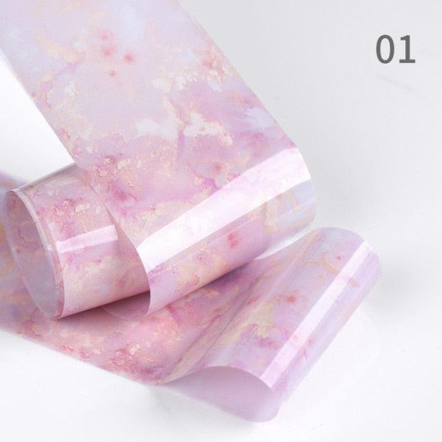 Snake Leopard Nail Foils Marble Nail Art Transfer Sticker Slider Nail Art Decal Manicuring Design Tip Decoration Decal Self-Adhesive 3D Wave Design Decoration for Women Girls Adhesive Striping Tape Nail Art Stickers Metallic Curve Strip Line Nail Decal Stevvex
