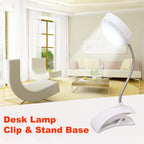 Bright LED Table Lamp Study Desk Reading Book Lamp Eye-care Bedside Bedroom Battery Desk Light For Student Office LED Stand Decorative Table Lamp Cute Study Lamps for Bedroom Décor Stevvex