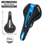 Bike Saddle Mountain Road Bike Seat PU Leather Gel Filled Cycling Cushion Comfortable Shockproof Bicycle Saddle Seat Cushion For Men Comfort Bike Saddle Anti-Slip Bicycle Saddle Waterproof Bicycle Seat For Mountain Bike Seat Stevvex