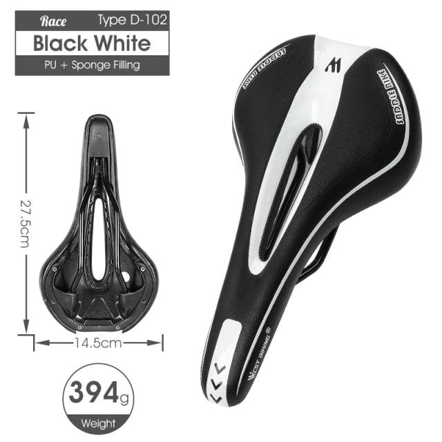 Bike Saddle Mountain Road Bike Seat PU Leather Gel Filled Cycling Cushion Comfortable Shockproof Bicycle Saddle Seat Cushion For Men Comfort Bike Saddle Anti-Slip Bicycle Saddle Waterproof Bicycle Seat For Mountain Bike Seat Stevvex
