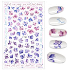 The New 3D Nail Sticker Cool English Letter stickers for nail  Foil Love Heart Design Nails Accessories Fashion Manicure Sticker Stickers Girls Manicure Decoration Nail Art Supplies 3D Self-Adhesive Nail Decals Designer Nail Stickers for Acrylic Nails