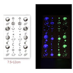 Fashion Luminous Sticker Tattoos Waterproof Temporary Different Luxury Tattoos For Womens Mens Kids