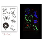 Fashion Luminous Sticker Tattoos Waterproof Temporary Different Luxury Tattoos For Womens Mens Kids