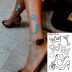 Fashion Luminous Sticker Tattoos Waterproof Temporary Different Luxury Tattoos For Womens Mens Kids