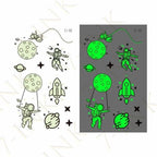 Fashion Luminous Sticker Tattoos Waterproof Temporary Different Luxury Tattoos For Womens Mens Kids