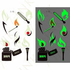 Fashion Luminous Sticker Tattoos Waterproof Temporary Different Luxury Tattoos For Womens Mens Kids