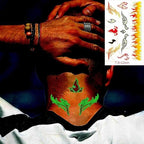 Fashion Luminous Sticker Tattoos Waterproof Temporary Different Luxury Tattoos For Womens Mens Kids