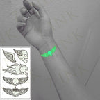 Fashion Luminous Sticker Tattoos Waterproof Temporary Different Luxury Tattoos For Womens Mens Kids
