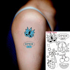Fashion Luminous Sticker Tattoos Waterproof Temporary Different Luxury Tattoos For Womens Mens Kids
