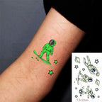 Fashion Luminous Sticker Tattoos Waterproof Temporary Different Luxury Tattoos For Womens Mens Kids
