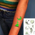 Fashion Luminous Sticker Tattoos Waterproof Temporary Different Luxury Tattoos For Womens Mens Kids